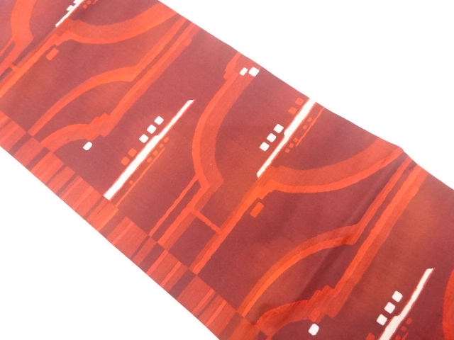 JAPANESE NAGOYA OBI / WOVEN GEOMETRIC